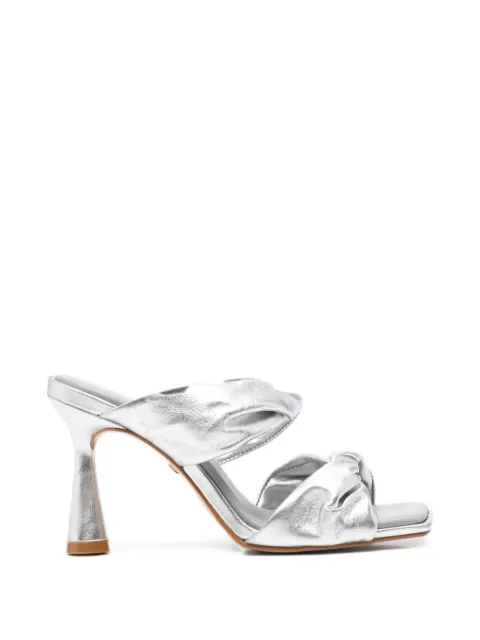 CARRANO twisted-strap square-toe sandals Silver 780004