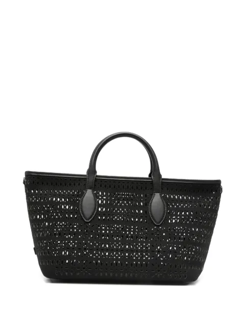 GIANNI CHIARINI laser-cut tote bag Black BS11506COMMCNVLS