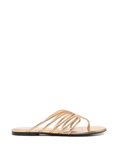 Alevì strappy metallic leather sandals Gold L26SD00451309G03