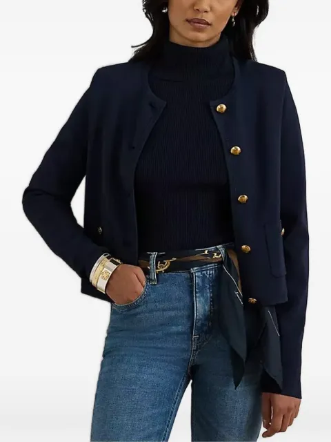 Lauren Ralph Lauren buttoned pocket cardigan Blue 200P03460001