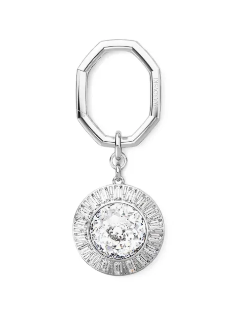 Swarovski Lucent crystal-embellished octagonal keyring Silver 5669119