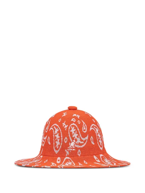 Kangol paisley-pattern bucket hat Orange K3549