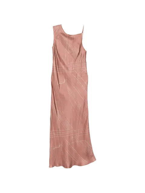 Alysi asymmetric maxi dress Pink 116360P6223