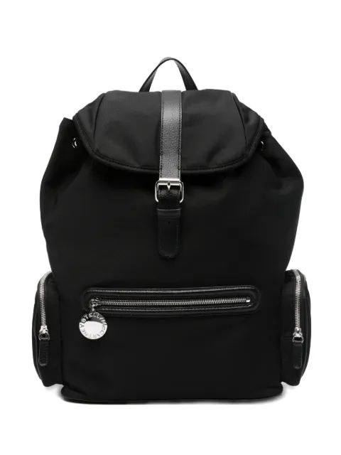 Stella McCartney Dartmoor drawstring flap backpack Black 7B0194WP0670