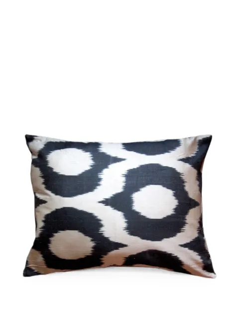 Les-Ottomans ikat-print cushion White S23940X60S