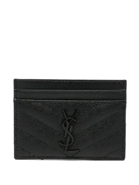 Saint Laurent Cassandre cardholder Black 423291BOW08