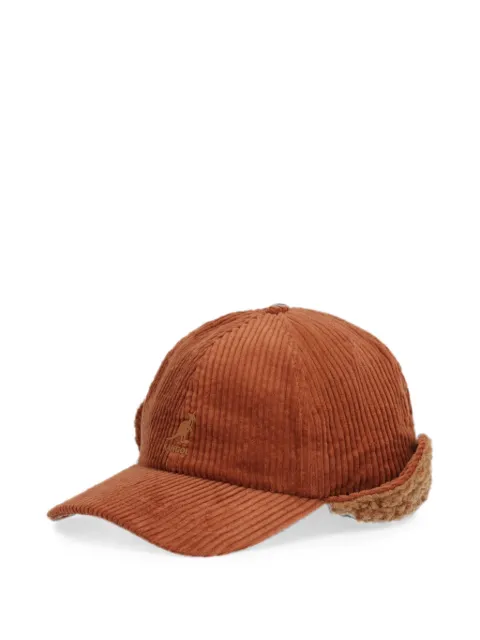 Kangol Cozy Cord Earflap baseball cap Brown K5470