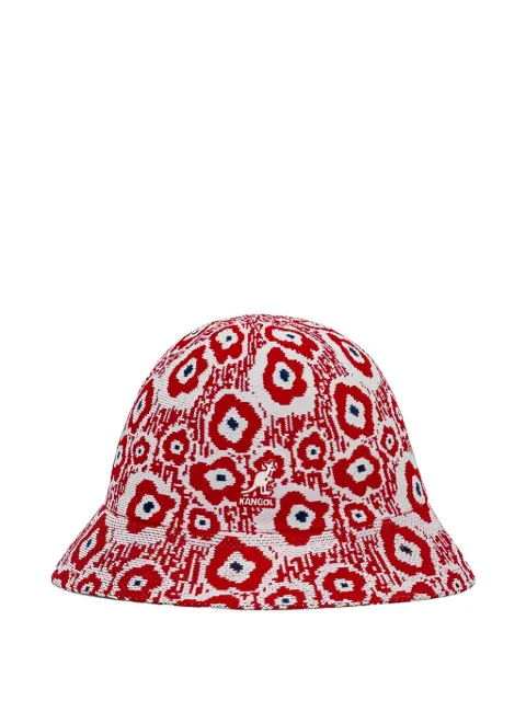 Kangol floral-pattern bucket hat Red K3751