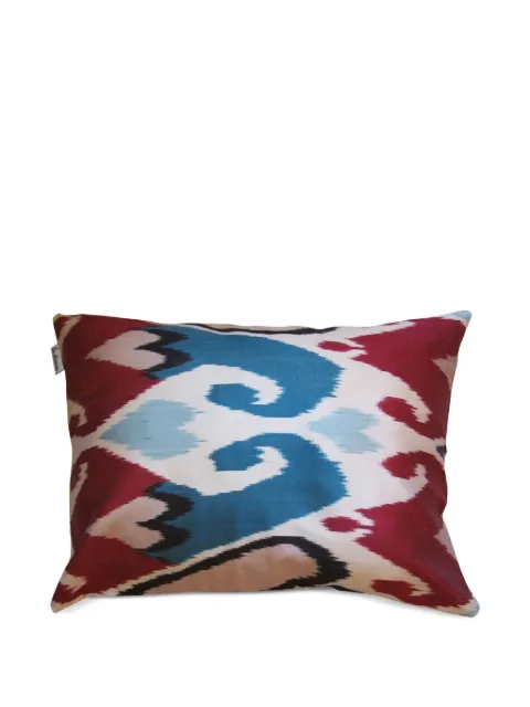 Les-Ottomans Ikat-print cushion White S17040X60S