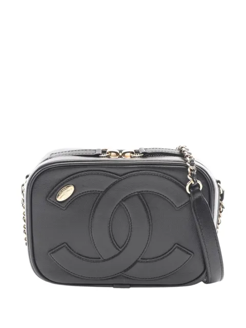 CHANEL Pre-Owned 2019 CC Lambskin Camera Bag crossbody bag Black W6F152X9BYH6P8PV