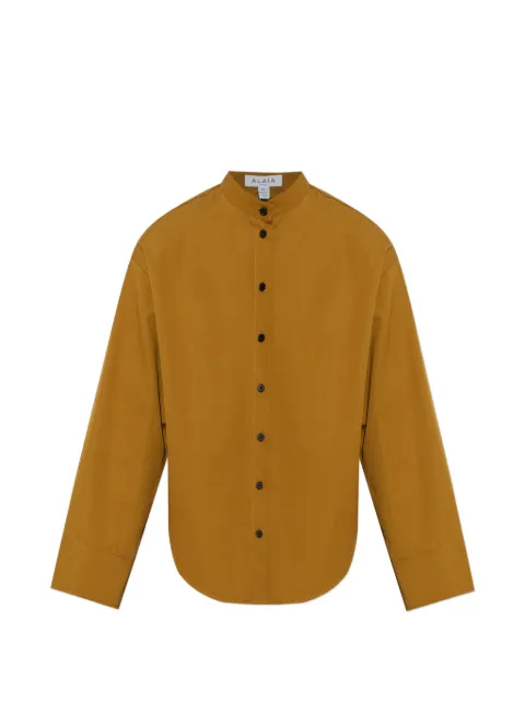 Alaïa button-up cotton shirt Yellow AA9C1010T611C