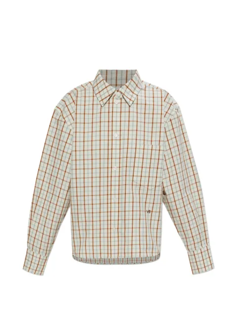 Victoria Beckham check pocket shirt Neutrals 1226WSH007474D