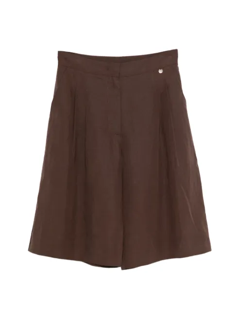 LIU JO pleated shorts Brown WA6318T4818