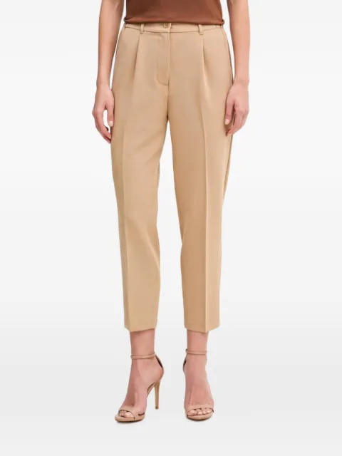 Sisley pleated belt-loop trousers Neutrals 4KVXL5CM7