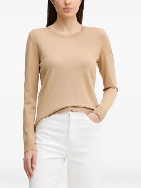 Sisley fine-knit long-sleeve top Neutrals 17Q3M100F
