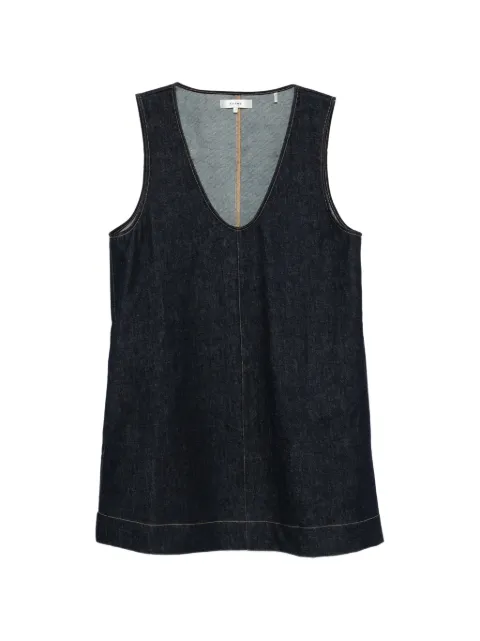 FRAME The Form scoop-neck mini dress Blue 6027105CTAR