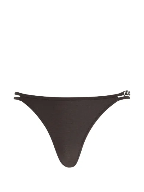 Karl Lagerfeld K/Signature mid-rise bikini bottoms Grey A1W46022979