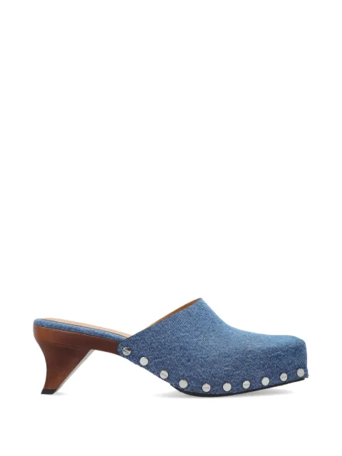 GANNI studded mules Blue B1030111