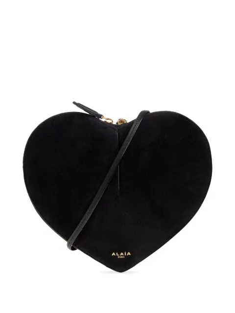 Alaïa heart-shape crossbody bag Black AA1P003CA577