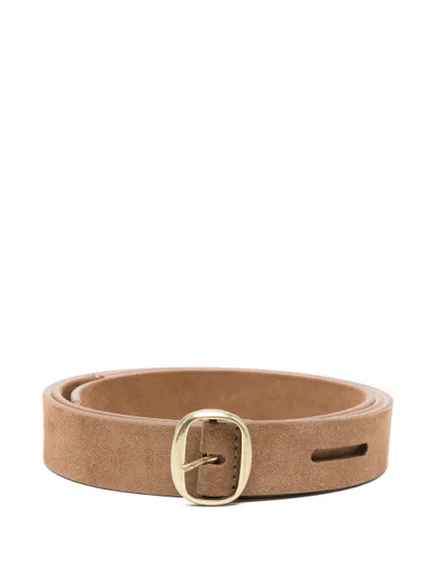 Barbara Bui oval buckle belt Brown H6914CRMH18