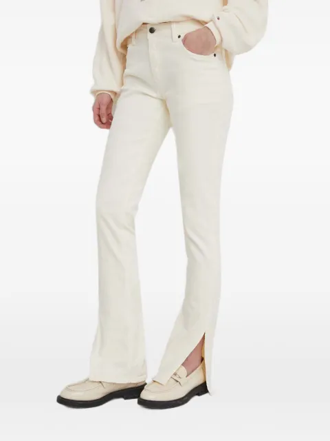 Sisley side-slit jeans White 4UNGLE037