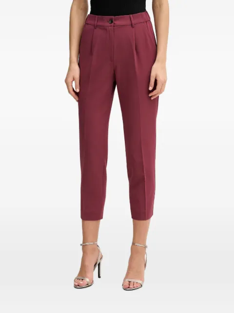 Sisley pleated cropped trousers Red 4KVXL5CM7