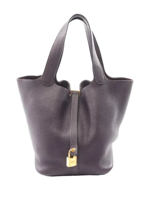 Hermès Pre-Owned 2019 Clemence Picotin Lock 22 handbag Purple SUR7EGDGY63WBZPL