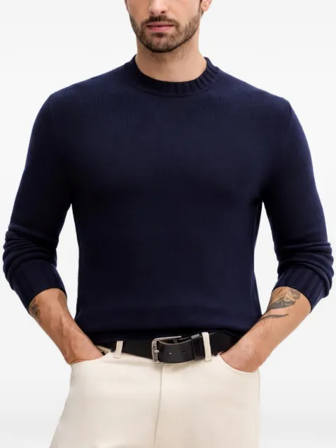 Sisley crew-neck sweater Blue 18AYS104L