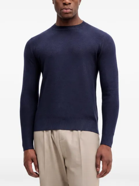 Sisley crew-neck sweater Blue 1041S104H