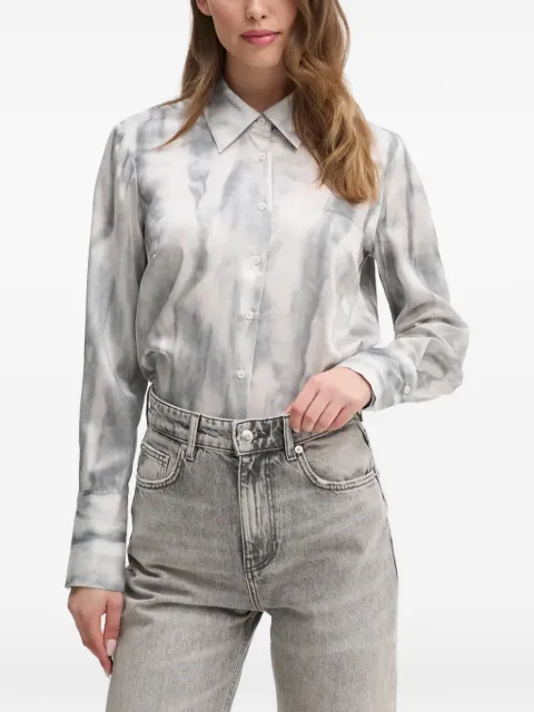 Sisley patterned button-fastening shirt White 5WDJLQFF7