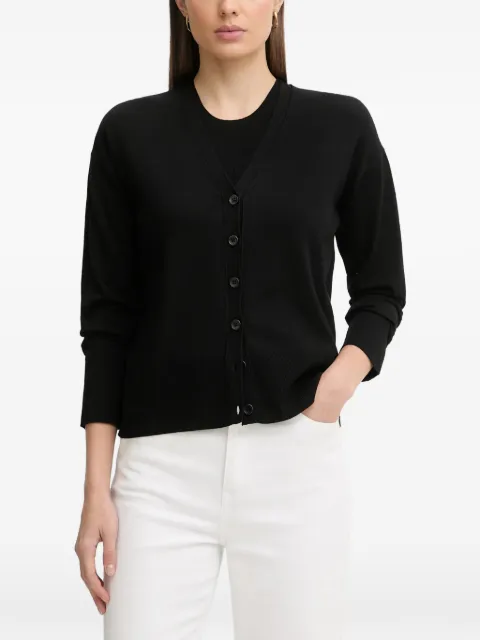 Sisley V-neck button-up cardigan Black 17Q3L603J