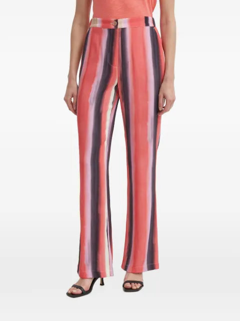 Sisley striped trousers Pink 4ZDNLF05F