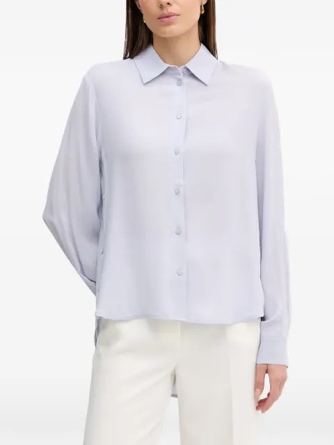 Sisley classic-collar shirt Blue 5IDTLQ08R