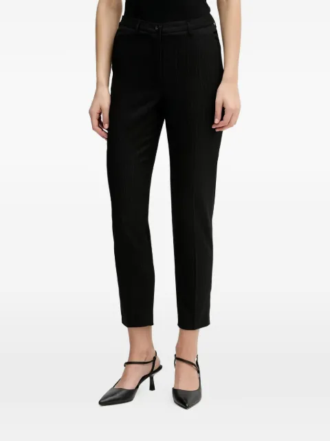 Sisley ankle-length pinstripe trousers Black 42T7LF07X