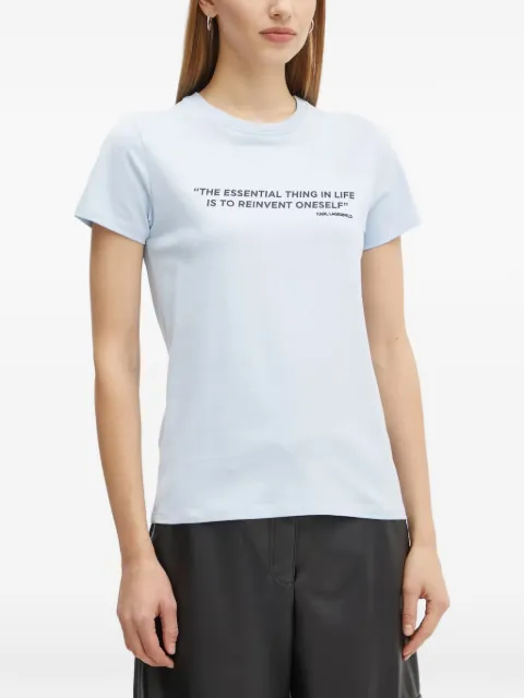 Karl Lagerfeld short-sleeved T-shirt Blue A1W170681KZ