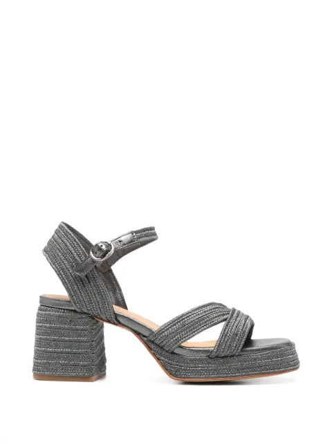 Castañer Vallita woven platform sandals Grey 26223