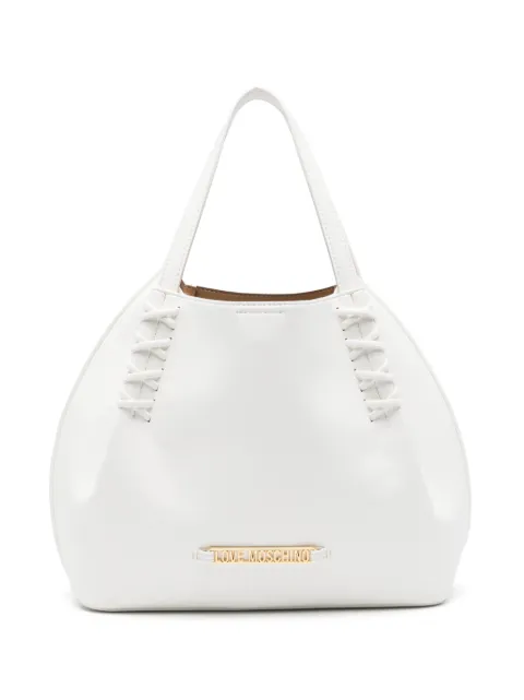 Love Moschino logo-detail tote bag White JC4296PP0OKL0