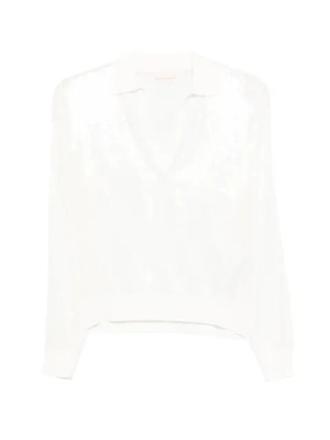 LIU JO sequin-embellished top White WA6218MA68R