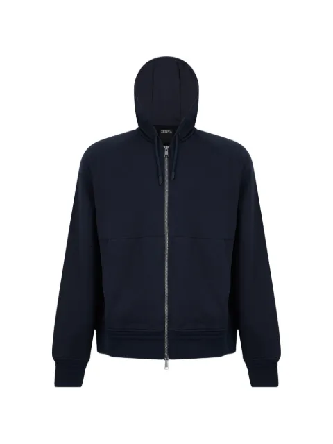 Zegna zipped hoodie Blue UG553A2G859