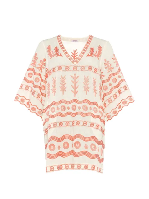 ERES Jacaranda embroidered mini dress White 202626