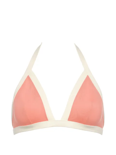 ERES Stapelia contrast-trim bandeau bikini top Pink 032624