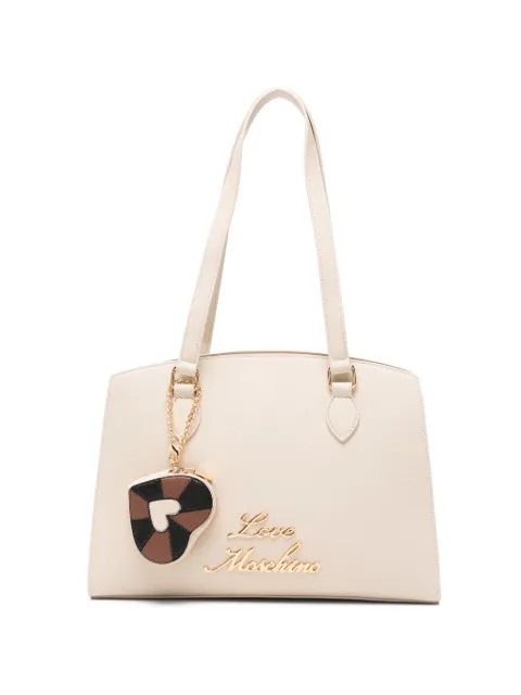 Love Moschino heart-charm tote bag Neutrals JC4276PP0OK10