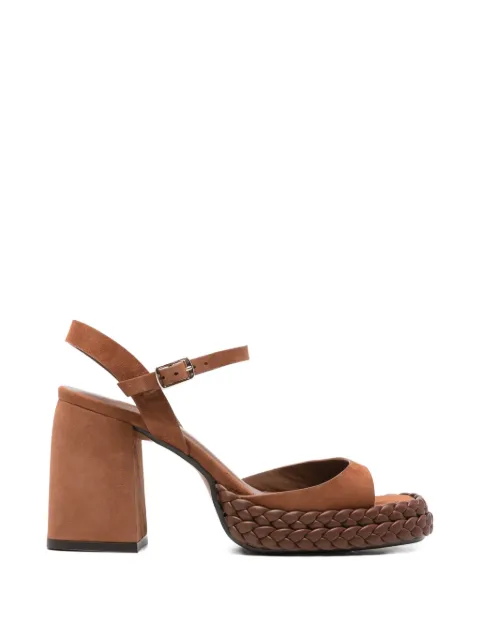 Castañer Vaia braided platform sandals Brown 26094