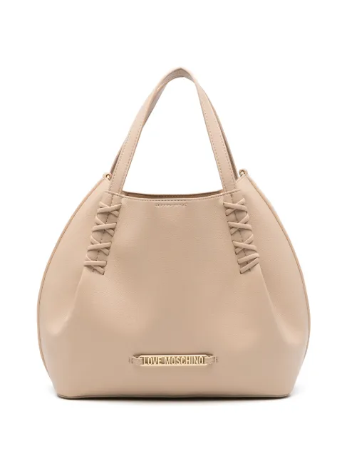 Love Moschino logo-detail tote bag Neutrals JC4296PP0OKL0
