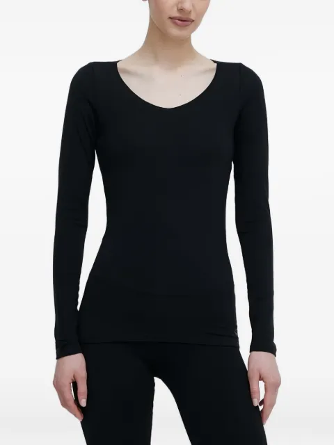 icebreaker V-neck long-sleeve top Black IB1031940011