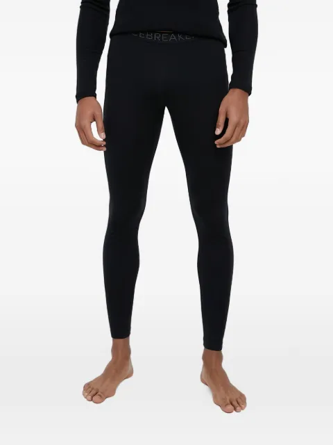 icebreaker logo-lettering compression tights Black IB1043690011