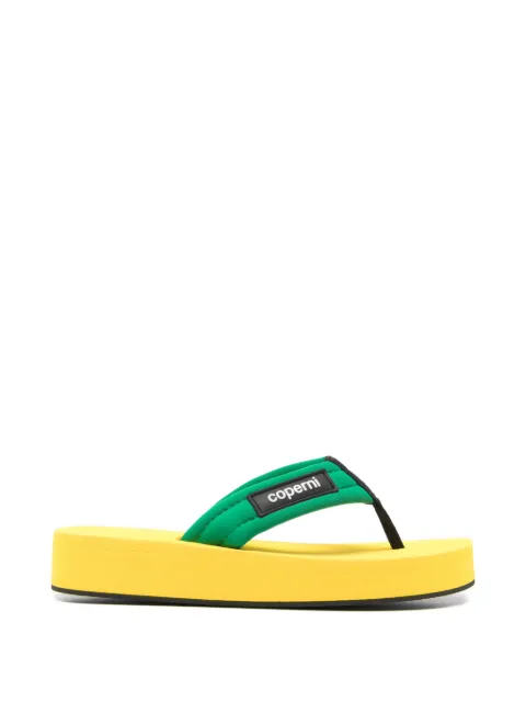 Coperni foam flip flops Green COPSH106F6091