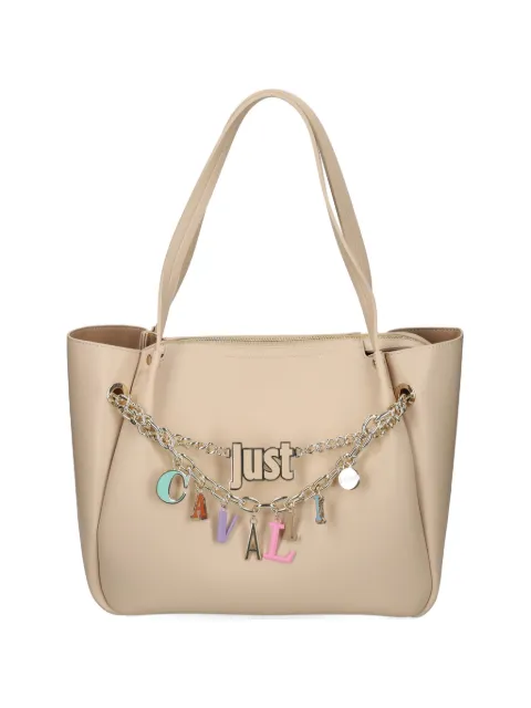 Just Cavalli chain-charm shoulder bag Neutrals 80RA4BE4ZSD85