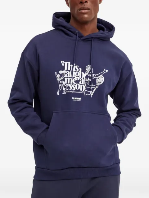 Hummel graphic-print hoodie Blue 226098