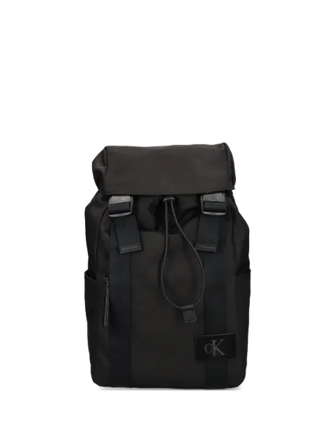 Calvin Klein flap-top drawstring backpack Black LV04D3364GUB1